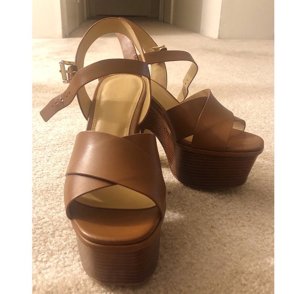 michael kors chunky heel